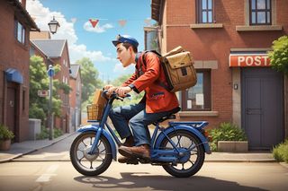 Profession mailman on a bike - Screenshot 2