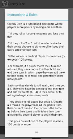 Greedy Dice - Screenshot 2
