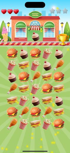 Foody Crush for Food Lovers - Screenshot 2