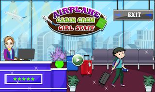 Airplane Cabin Crew Girl Staff - Screenshot 1