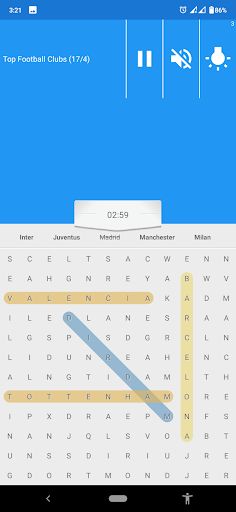 Word search for football - Screenshot 3
