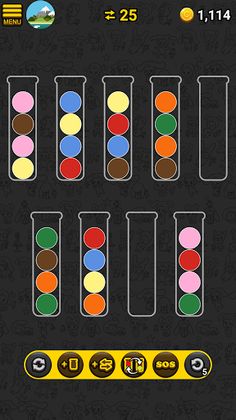 Brain ball sort puzzle - Screenshot 1