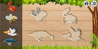 Animals puzzle games for kids - Screenshot 1