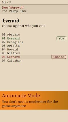 New Werewolf. The Party Game - Screenshot 2