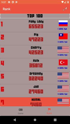 2048 Rank - Screenshot 2