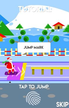 CHRISTMAS RADICAL: SKIING GAME - Screenshot 2