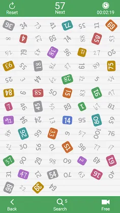 Find numbers - Schulte table - Screenshot 3