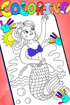 Mermaid Coloring:Mermaid games - Screenshot 4