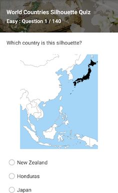 World Countries Silhouette Qui - Screenshot 2