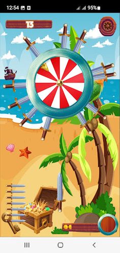 Pirate knife game - Screenshot 2