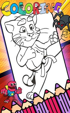 Talking Juan Scary coloring - Screenshot 3