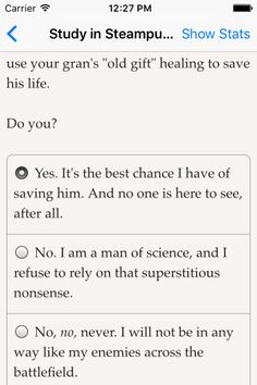 A Study in Steampunk: Choice by Gaslight - Screenshot 2