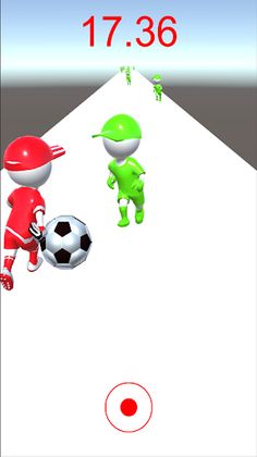 3D soccer football stickman - Screenshot 2