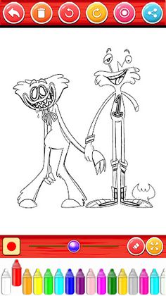 Poppy Playtime Coloring Book - Screenshot 1