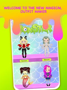Monsters Dress Up Avatar Maker - Screenshot 1