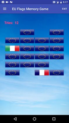 Simple EU Flags Memory Game - Screenshot 3