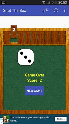 Shut The Box - Screenshot 3