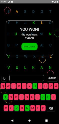 Word Game Dansk - Screenshot 1