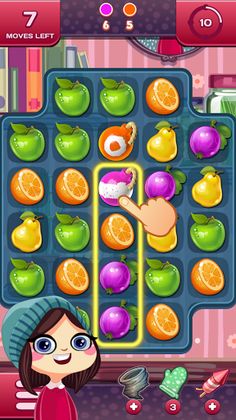 Agnes’ Fruits Match-3 Puzzle - Screenshot 2