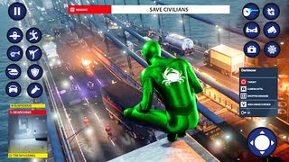 Miami Rope Hero Spider Games - Screenshot 1