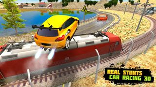 Train Racing 3d- Bus Vs Train - Screenshot 2