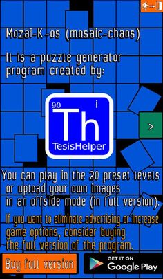 Puzzle game, MozaiKos. - Screenshot 4