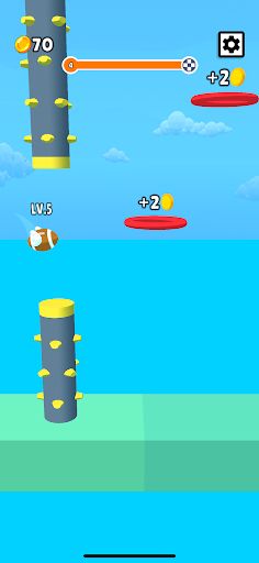 Flappy Super Ball 3D - Screenshot 1
