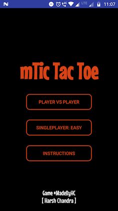 mTicTacToe - modified Tic Tac - Screenshot 1