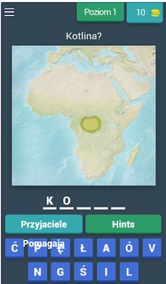 Krainy geograficzne - quiz - Screenshot 2
