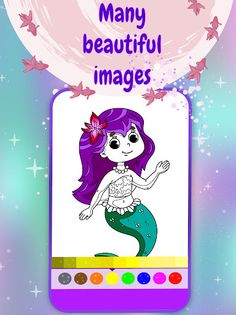 Mermaids Coloring Pages - Screenshot 4