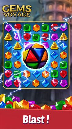 Gems Voyage - Match 3 & Blast - Screenshot 1