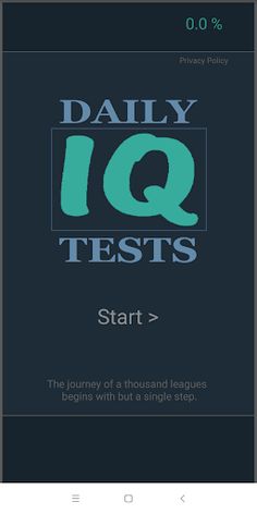 Daily IQ Tests - Screenshot 1