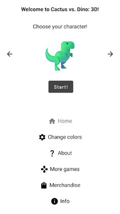 Cactus vs. Dino: 3D - Jump - Screenshot 1