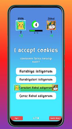 Kinogis - İngilizce Quiz Oyunu - Screenshot 4