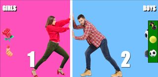 Boys VS Girls Tapping - Screenshot 2