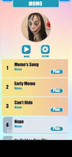 Momo Scary Music Tiles Game - Screenshot 1