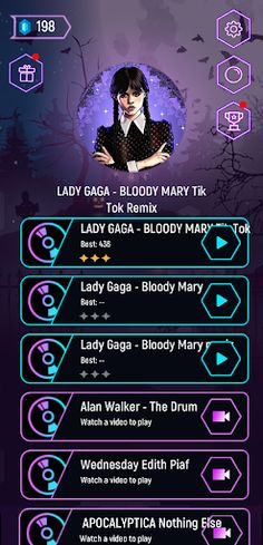 Tiles Hop: Wednesday Addams - Screenshot 1