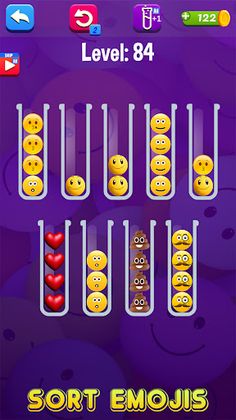 Emoji Sort Puzzle Game - Screenshot 4