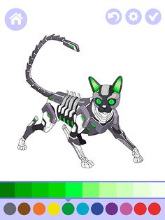 Robotic Animals Coloring Book - Screenshot 1