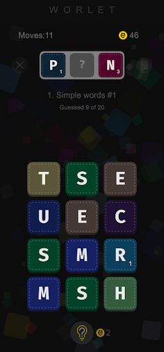 Merge blocks word guess puzzle - Screenshot 1