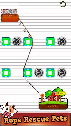 Rope Rescue Pets-Zipline Uniqu - Screenshot 4