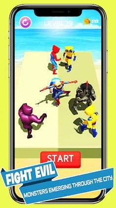 Superhero Merge Monster Fight - Screenshot 1