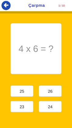 Çarpım Tablosu Öğren ve Oyna - Screenshot 4