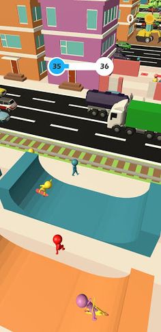 Cross The Street 3D - Fun Race - Screenshot 2