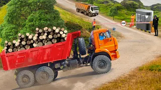 Uphill Logging Truck Simulator - Screenshot 1