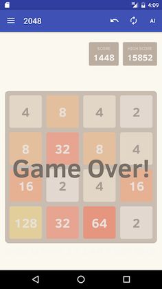 2048 (With AI helper) - Screenshot 2