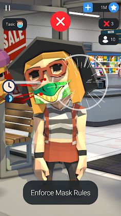 Mask Madness: Business Manager - Screenshot 1