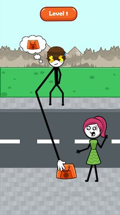 Stickman Thief Puzzle IQ Brain - Screenshot 1