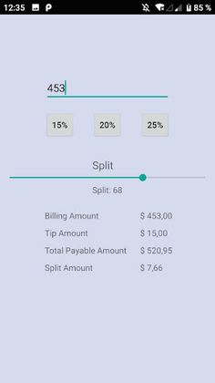 Tip Calculator - Screenshot 1