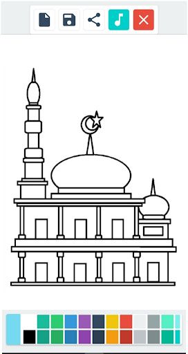 Mewarnai Masjid Islam - Screenshot 3